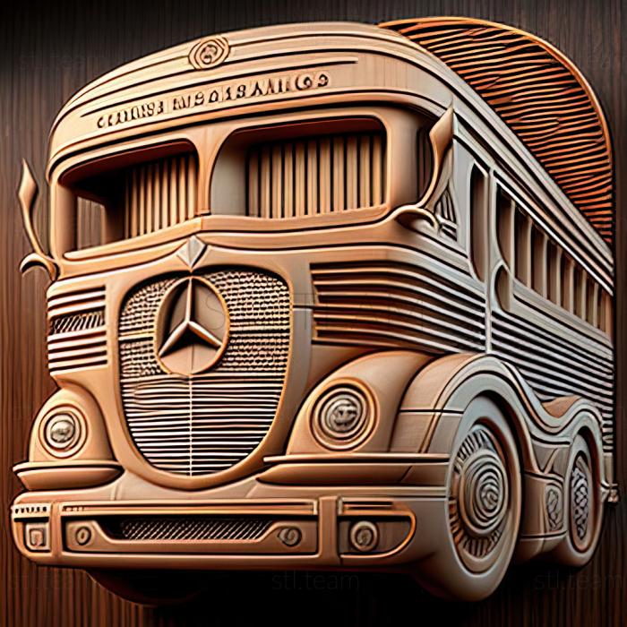 3D модель Mercedes Benz Renntransporter (STL)